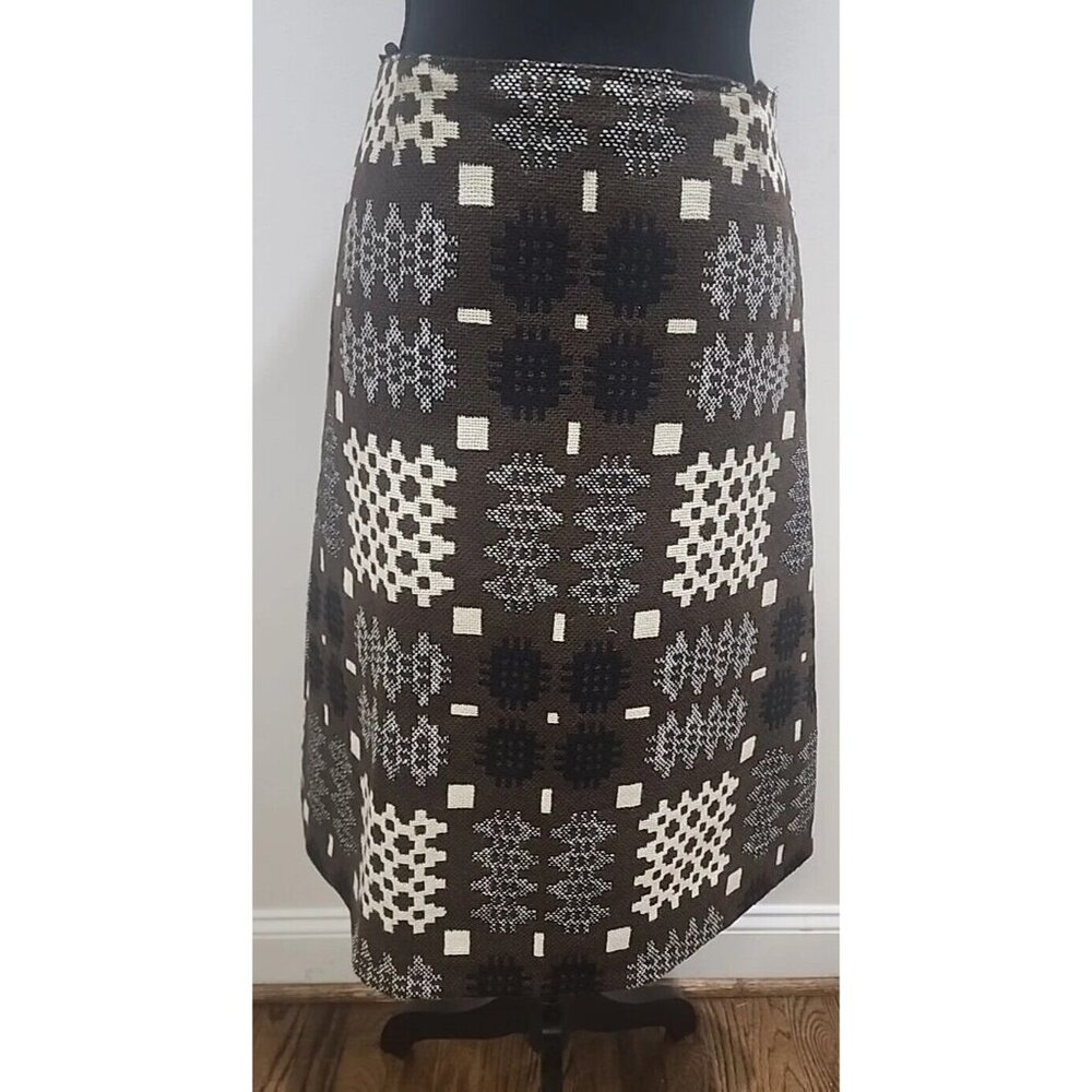 Vtg 60s 70s Saks Fifth Avenue Wool Skirt Rita Waldman 100% Wool England Small